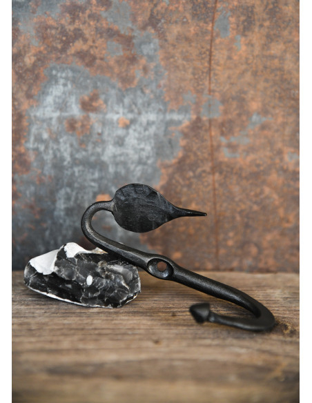 Gancio da parete forgiato a mano con...