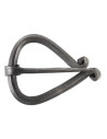 Fibbia medievale in ferro battuto (6,5 cm.)