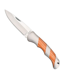 Coltello marca Albainox con manico legno-acciaio (8,50 cm.)