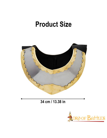 Gorgiera medievale in acciaio modello...