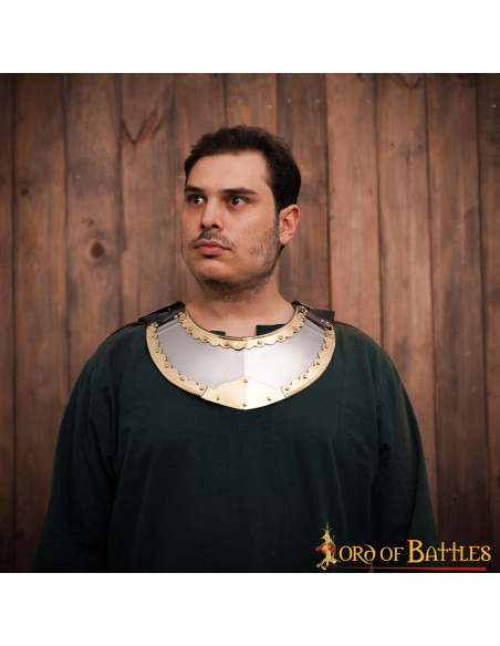 Gorgiera medievale in acciaio modello...