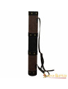 Faretra medievale in pelle, modello fantasy arciere