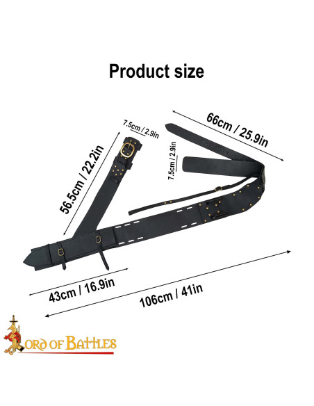 Fodero medievale in pelle per la... Fodero medievale in pelle per la...