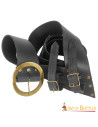 Baldracchino con cintura portaspada in pelle nera