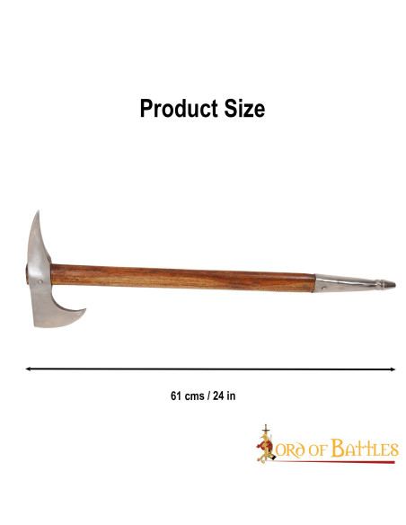 Ascia medievale in acciaio al...