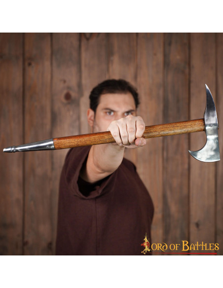 Ascia medievale in acciaio al...