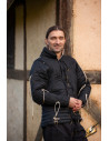 Gambeson cavalleresco medievale in nero