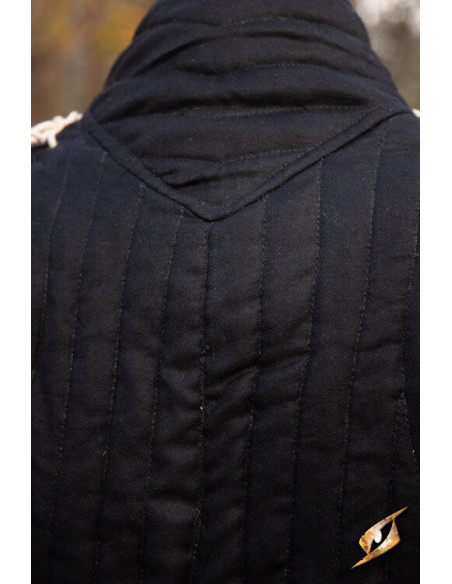 Gambeson cavalleresco medievale in nero