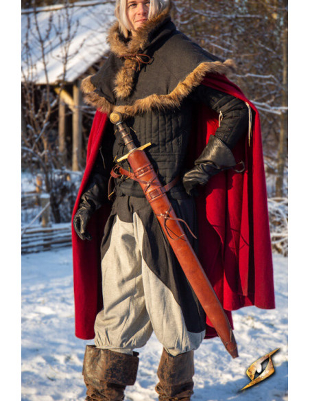 Fodero con cintura per spade, marrone