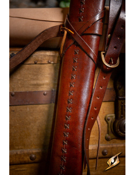 Fodero con cintura per spade, marrone