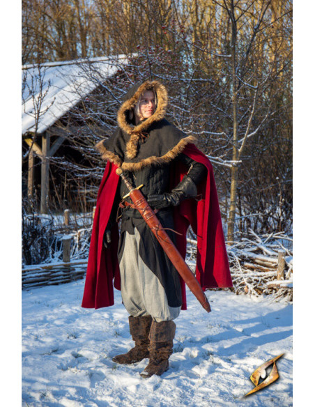 Fodero con cintura per spade, marrone