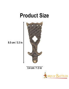 Cintura medievale in ottone punta Medioevo (8,5 cm.) 2
