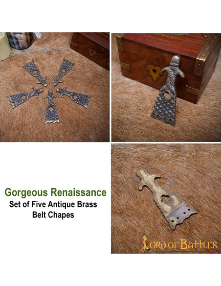 Cintura medievale in ottone punta...