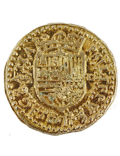 Moneta d'oro da 2 scudi, 3 cm.