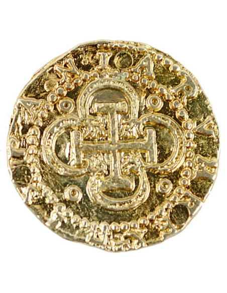 Moneta d'oro da 2 scudi, 3 cm. Moneta d'oro da 2 scudi, 3 cm.