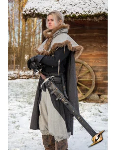 Fodero regolabile per spade in pelle sintetica nera... 2