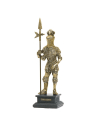 Figura di guerriero del XVI secolo con alabarda in miniatura, 23 cm.