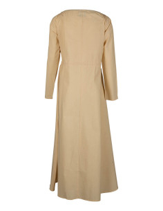 Abito medievale in cotone modello Wanda, color crema 2