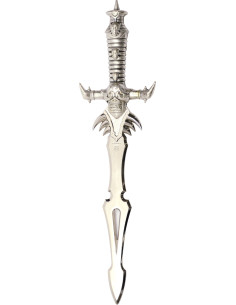 Fantastico tagliacarte a forma di teschio, 27,5 cm.