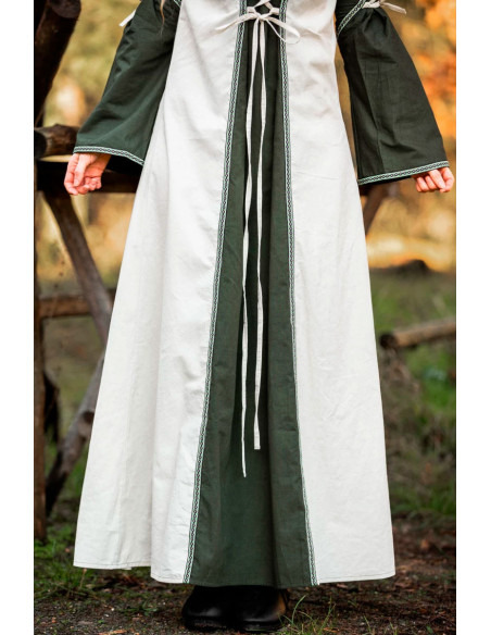 Abito medievale modello Amalia, verde...