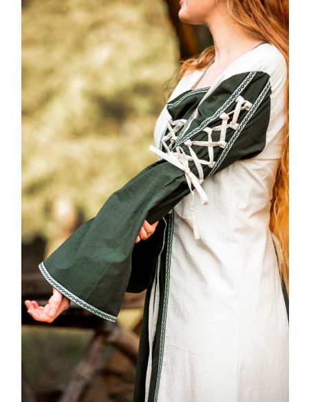 Abito medievale modello Amalia, verde...