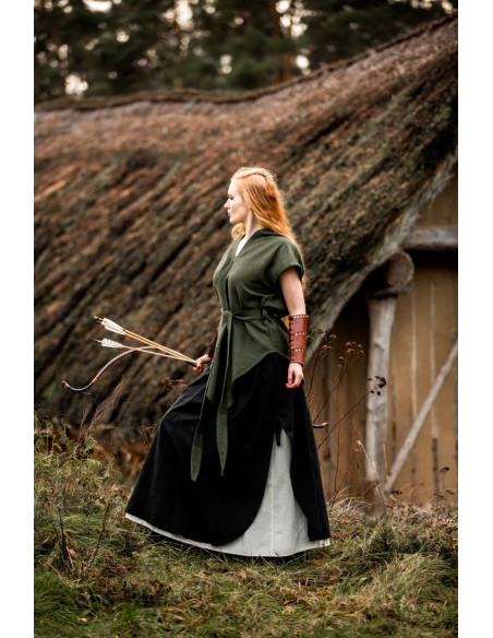 Tunica verde da arciere medievale,...