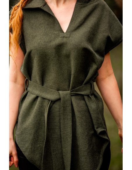 Tunica verde da arciere medievale,...