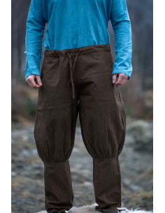 Pantaloni vichinghi da uomo modello Kjell, marroni