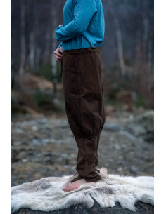 Pantaloni vichinghi da uomo modello Kjell, marroni 2