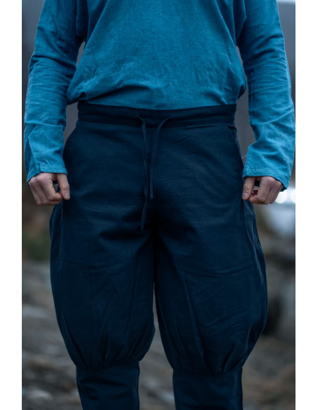 Pantaloni vichinghi da uomo Kjell, neri