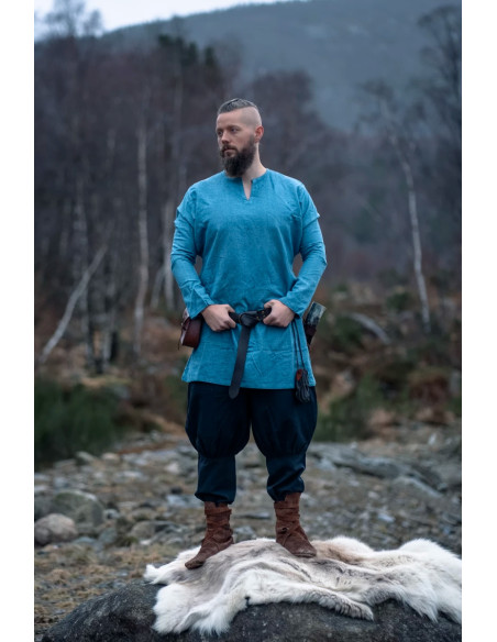 Pantaloni vichinghi da uomo Kjell, neri