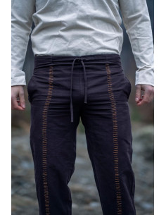 Pantaloni medievali modello Hermann, marrone scuro