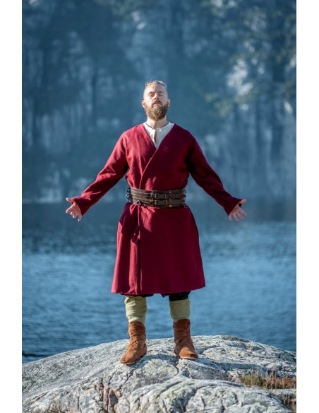 Tunica vichinga aperta in lana,...