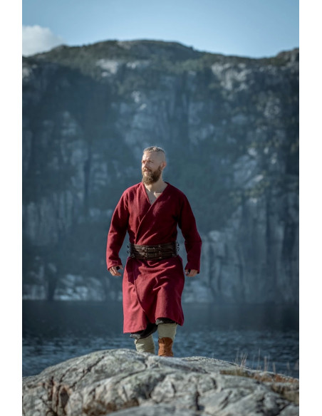 Tunica vichinga aperta in lana,...