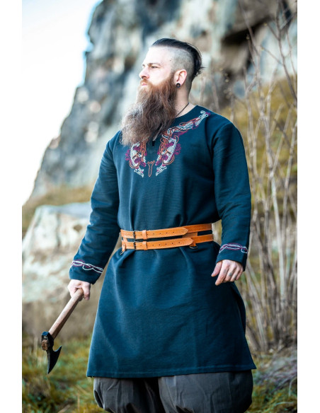 Doppia cintura vichinga in pelle...