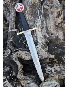 Pugnale medievale della milizia templi con fodero, 42 cm. 2