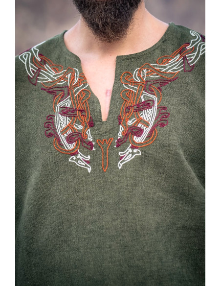 Tunica vichinga di Snorri con ricamo...