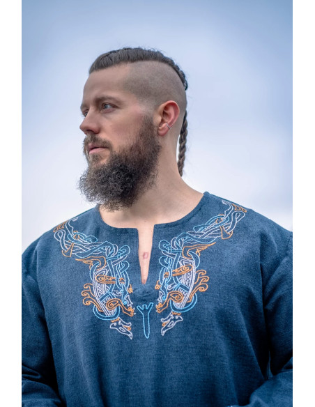 Tunica vichinga di Snorri con ricamo...