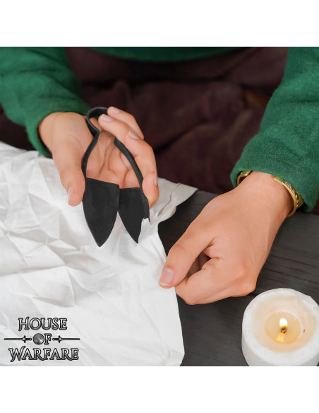 Forbici vichinghe con fodero in cuoio...