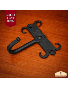 Set di 2 supporti da parete in ferro battuto per... 2