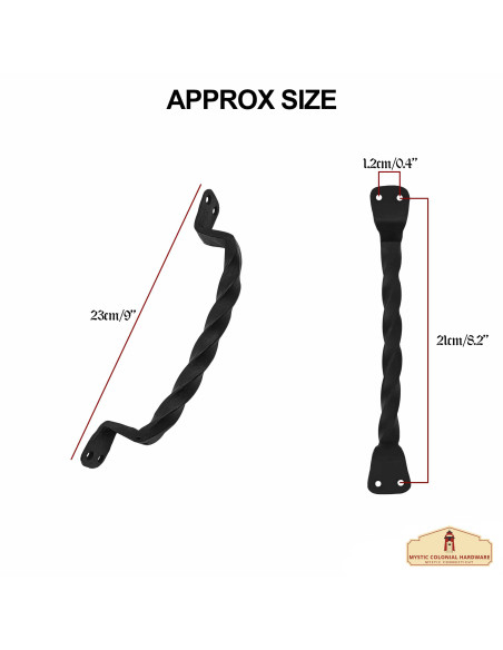 Set di 2 maniglie per porte medievali...