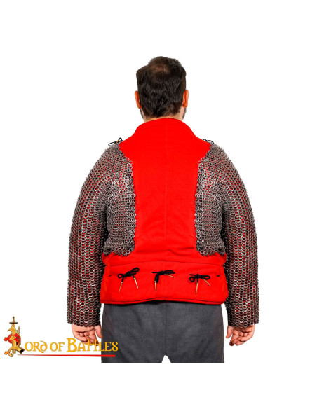 Spalle e maniche in rete con anelli... Spalle e maniche in rete con anelli...