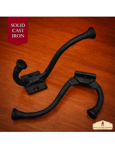 Set di 2 supporti da muro, tipo a gancio, in ferro... 2