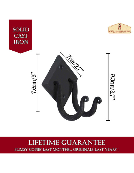 Supporto in ferro battuto a doppia...