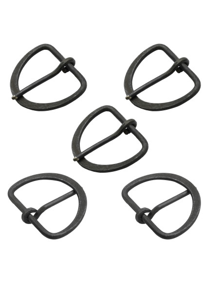 Set di 5 fibbie medievali in ferro...