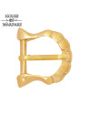 Fibbia per armatura medievale in ottone (26,6 x 27,9 mm)