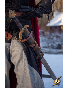 Cintura per spada LARP, pelle sintetica 2