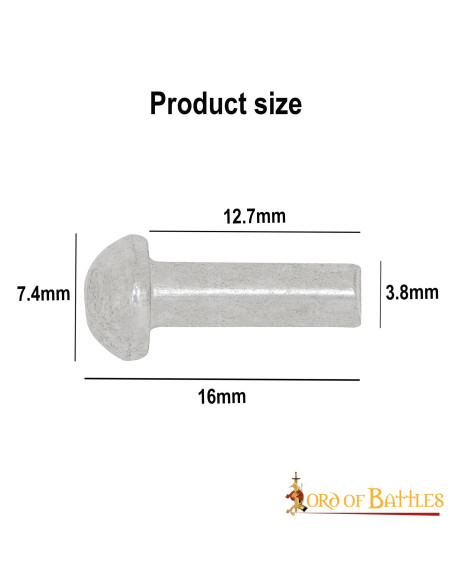 Confezione da 25 rivetti in acciaio...