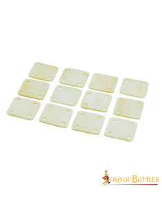 Confezione da 6 tavolette decorative in osso vichingo per...