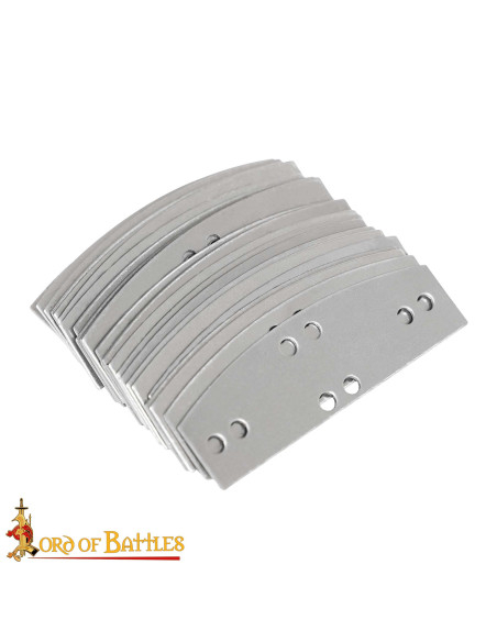 Confezione da 100 piastre in acciaio...